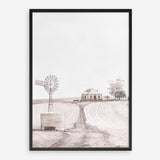 Shop Australian Farm I Art Print a painted style wall art print from The Print Emporium wall artwork collection - Buy Australian made fine art painting style poster and framed prints for the home and your interior decor room, TPE-929-AP