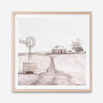 Shop Australian Farm I (Square) Art Print a painted style wall art print from The Print Emporium wall artwork collection - Buy Australian made fine art painting style poster and framed prints for the home and your interior decor room, TPE-924-AP