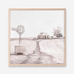 Shop Australian Farm I (Square) Art Print a painted style wall art print from The Print Emporium wall artwork collection - Buy Australian made fine art painting style poster and framed prints for the home and your interior decor room, TPE-924-AP