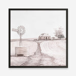 Shop Australian Farm I (Square) Art Print a painted style wall art print from The Print Emporium wall artwork collection - Buy Australian made fine art painting style poster and framed prints for the home and your interior decor room, TPE-924-AP