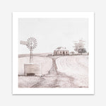 Shop Australian Farm I (Square) Art Print a painted style wall art print from The Print Emporium wall artwork collection - Buy Australian made fine art painting style poster and framed prints for the home and your interior decor room, TPE-924-AP