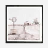 Shop Australian Farm I (Square) Art Print a painted style wall art print from The Print Emporium wall artwork collection - Buy Australian made fine art painting style poster and framed prints for the home and your interior decor room, TPE-924-AP