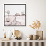 Shop Australian Farm I (Square) Art Print a painted style wall art print from The Print Emporium wall artwork collection - Buy Australian made fine art painting style poster and framed prints for the home and your interior decor room, TPE-924-AP