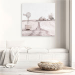 Shop Australian Farm I (Square) Canvas Print a painted style framed canvas wall art print from The Print Emporium artwork collection - Buy Australian made fine art painting style stretched canvas prints for the home and your interior decor space, TPE-924-CA-40X40-NF