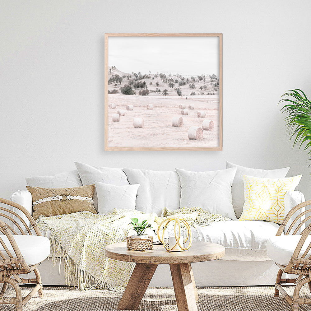 Shop Australian Farm II (Square) Art Print a painted style wall art print from The Print Emporium wall artwork collection - Buy Australian made fine art painting style poster and framed prints for the home and your interior decor room, TPE-928-AP