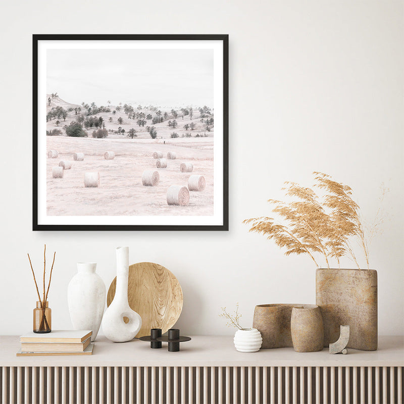 Shop Australian Farm II (Square) Art Print a painted style wall art print from The Print Emporium wall artwork collection - Buy Australian made fine art painting style poster and framed prints for the home and your interior decor room, TPE-928-AP