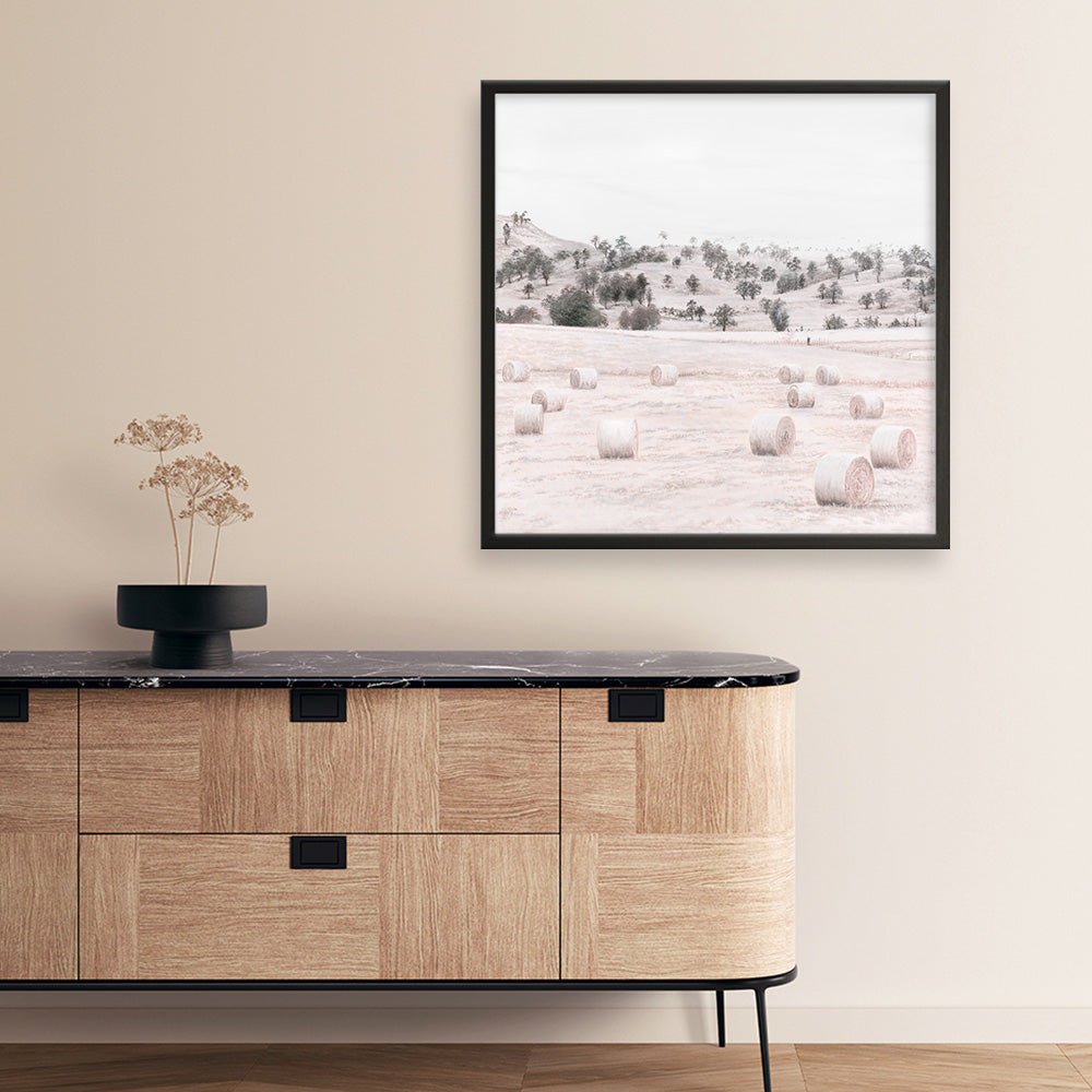 Shop Australian Farm II (Square) Art Print a painted style wall art print from The Print Emporium wall artwork collection - Buy Australian made fine art painting style poster and framed prints for the home and your interior decor room, TPE-928-AP