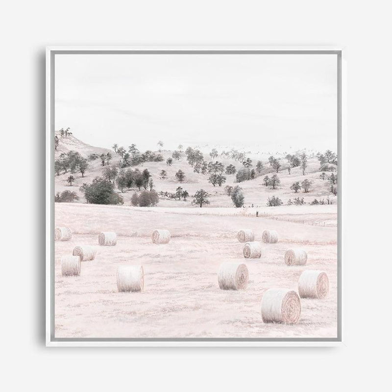 Shop Australian Farm II (Square) Canvas Print a painted style framed canvas wall art print from The Print Emporium artwork collection - Buy Australian made fine art painting style stretched canvas prints for the home and your interior decor space, TPE-928-CA-40X40-NF