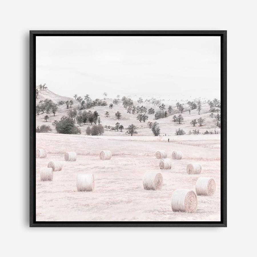 Shop Australian Farm II (Square) Canvas Print a painted style framed canvas wall art print from The Print Emporium artwork collection - Buy Australian made fine art painting style stretched canvas prints for the home and your interior decor space, TPE-928-CA-40X40-NF