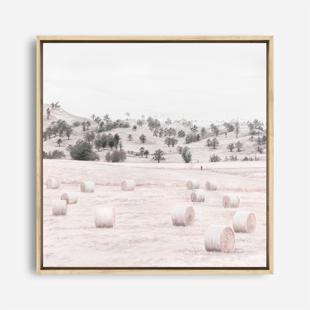 Shop Australian Farm II (Square) Canvas Print a painted style framed canvas wall art print from The Print Emporium artwork collection - Buy Australian made fine art painting style stretched canvas prints for the home and your interior decor space, TPE-928-CA-40X40-NF