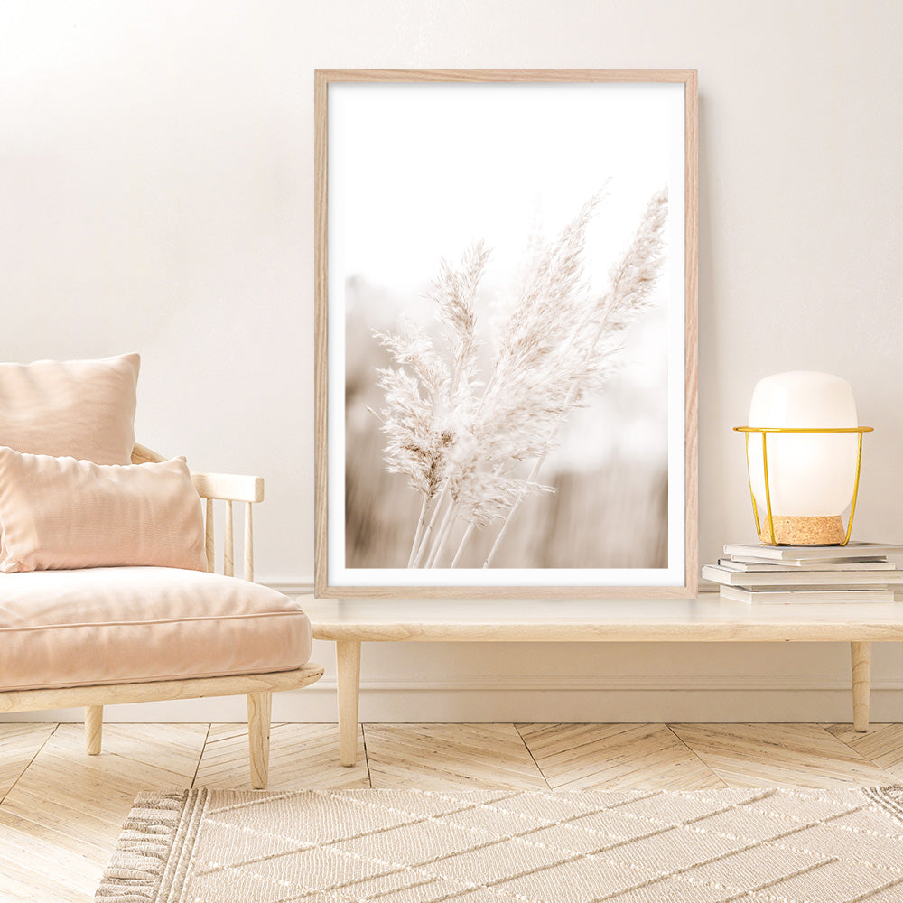 Shop Autumn Pampas Grass Photo Art Print a coastal themed photography wall art print from The Print Emporium wall artwork collection - Buy Australian made fine art poster and framed prints for the home and your interior decor, TPE-1125-AP