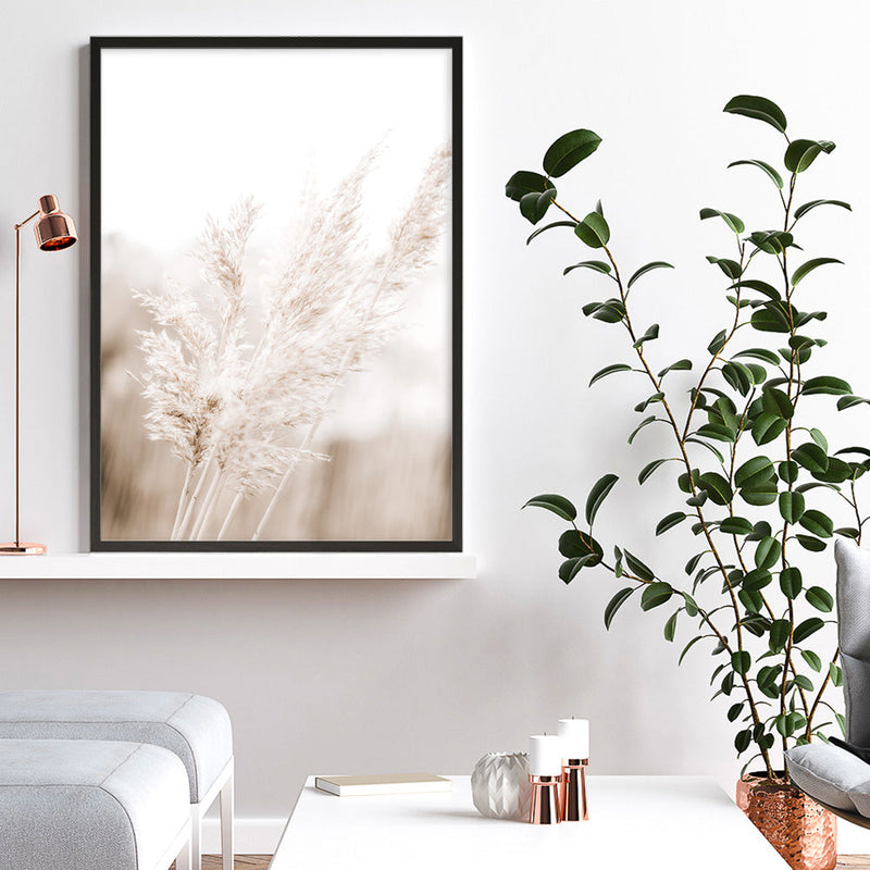 Shop Autumn Pampas Grass Photo Art Print a coastal themed photography wall art print from The Print Emporium wall artwork collection - Buy Australian made fine art poster and framed prints for the home and your interior decor, TPE-1125-AP