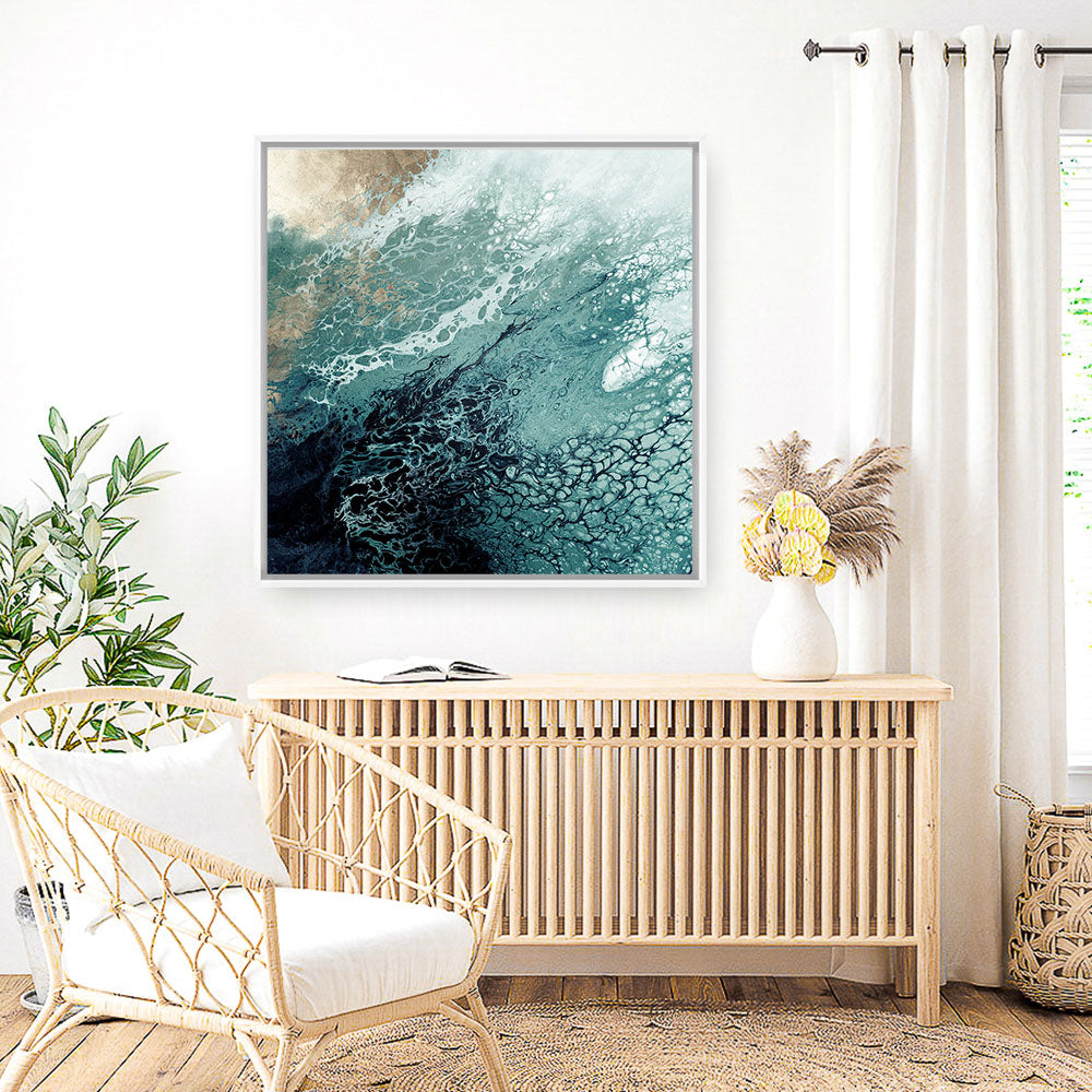 Shop Aveta (Square) Canvas Print a painted abstract themed framed canvas wall art print from The Print Emporium artwork collection - Buy Australian made fine art painting style stretched canvas prints for the home and your interior decor space, TPE-PC-HB008-CA-40X40-NF