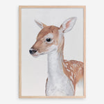 Shop Baby Deer II Art Print a painted adorable baby nursery animal themed wall art print from The Print Emporium wall artwork collection - Buy Australian made fine art painting style poster and framed prints for the home and your interior decor room, TPE-252-AP