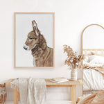 Shop Baby Donkey Art Print a painted adorable baby nursery animal themed wall art print from The Print Emporium wall artwork collection - Buy Australian made fine art painting style poster and framed prints for the home and your interior decor room, TPE-258-AP