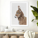 Shop Baby Donkey Art Print a painted adorable baby nursery animal themed wall art print from The Print Emporium wall artwork collection - Buy Australian made fine art painting style poster and framed prints for the home and your interior decor room, TPE-258-AP