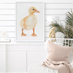Shop Baby Duckling Art Print a painted adorable baby nursery animal themed wall art print from The Print Emporium wall artwork collection - Buy Australian made fine art painting style poster and framed prints for the home and your interior decor room, TPE-254-AP