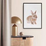 Shop Baby Rabbit Art Print a painted adorable baby nursery animal themed wall art print from The Print Emporium wall artwork collection - Buy Australian made fine art painting style poster and framed prints for the home and your interior decor room, TPE-201-AP