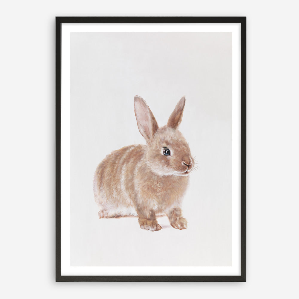 Shop Baby Rabbit Art Print a painted adorable baby nursery animal themed wall art print from The Print Emporium wall artwork collection - Buy Australian made fine art painting style poster and framed prints for the home and your interior decor room, TPE-201-AP