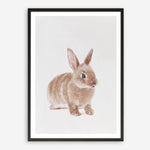 Shop Baby Rabbit Art Print a painted adorable baby nursery animal themed wall art print from The Print Emporium wall artwork collection - Buy Australian made fine art painting style poster and framed prints for the home and your interior decor room, TPE-201-AP