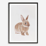 Shop Baby Rabbit Art Print a painted adorable baby nursery animal themed wall art print from The Print Emporium wall artwork collection - Buy Australian made fine art painting style poster and framed prints for the home and your interior decor room, TPE-201-AP