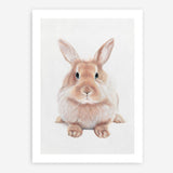 Shop Baby Rabbit II Art Print a painted adorable baby nursery animal themed wall art print from The Print Emporium wall artwork collection - Buy Australian made fine art painting style poster and framed prints for the home and your interior decor room, TPE-215-AP