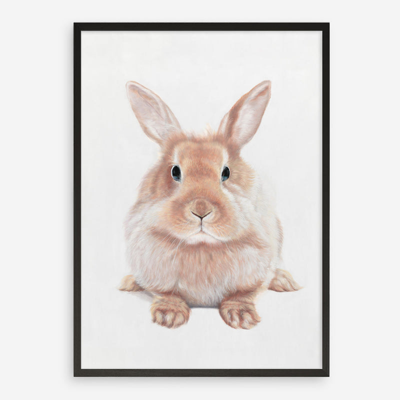 Shop Baby Rabbit II Art Print a painted adorable baby nursery animal themed wall art print from The Print Emporium wall artwork collection - Buy Australian made fine art painting style poster and framed prints for the home and your interior decor room, TPE-215-AP