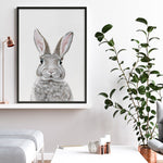 Shop Baby Rabbit III Art Print a painted adorable baby nursery animal themed wall art print from The Print Emporium wall artwork collection - Buy Australian made fine art painting style poster and framed prints for the home and your interior decor room, TPE-256-AP