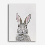 Shop Baby Rabbit III Canvas Print a painted adorable baby nursery room animal themed framed canvas wall art print from The Print Emporium artwork collection - Buy Australian made fine art painting style stretched canvas prints for the home and your interior decor space, TPE-256-CA-35X46-NF