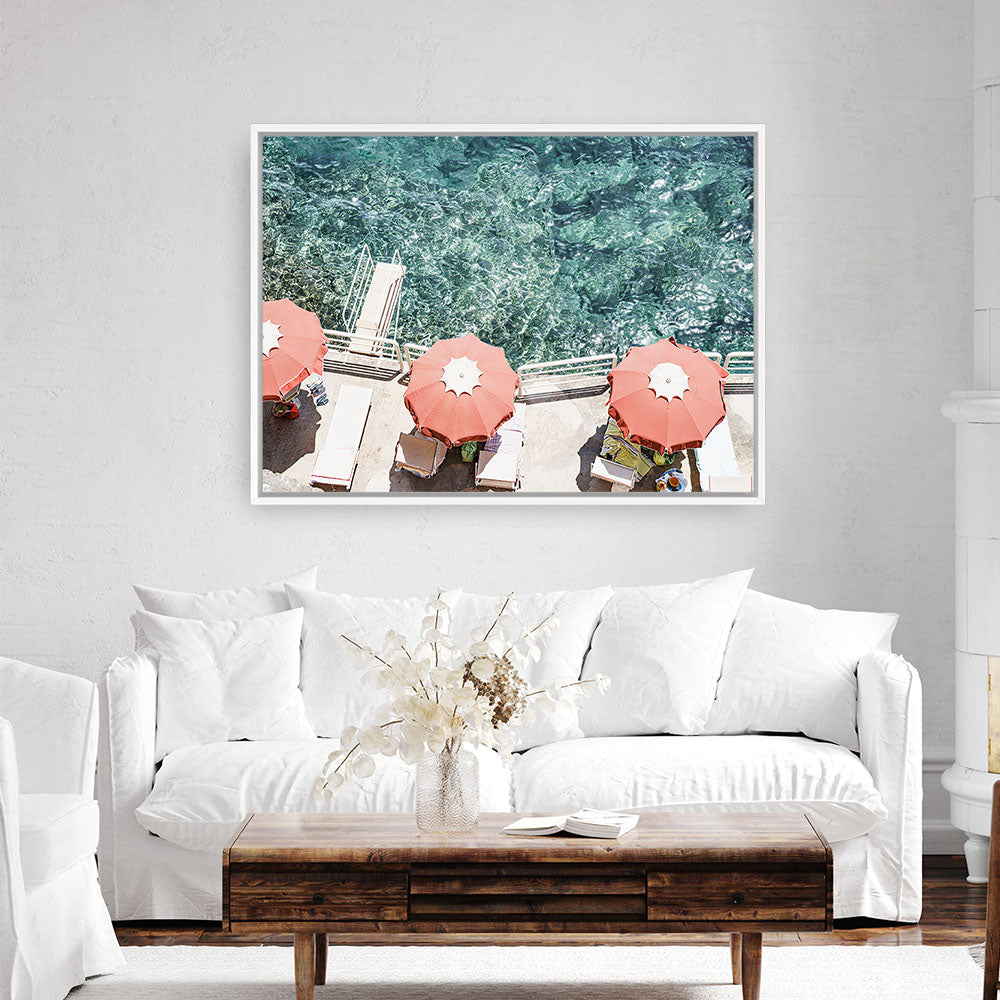 Shop Bagno Marino Archi From Above Photo Canvas Print a coastal themed photography framed stretched canvas print from The Print Emporium wall artwork collection - Buy Australian made prints for the home and your interior decor space, TPE-1219-CA-35X46-NF