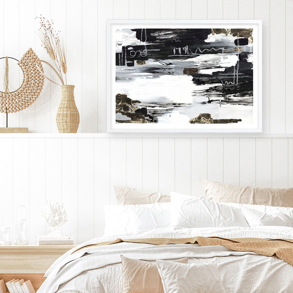 Shop Balancing Blue Art Print a painted abstract themed wall art print from The Print Emporium wall artwork collection - Buy Australian made fine art painting style poster and framed prints for the home and your interior decor room, TPE-PC-LE175-AP