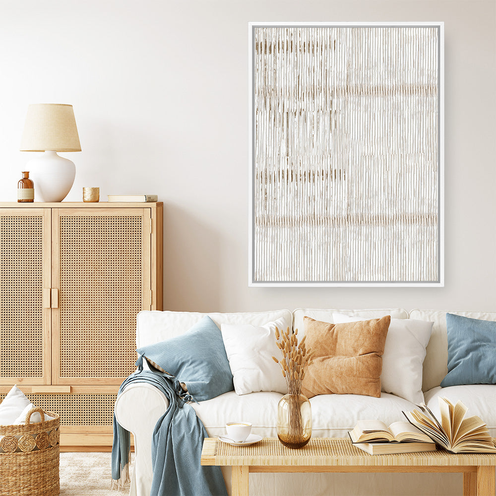 Shop Bamboo Passing I Canvas Print a painted abstract themed framed canvas wall art print from The Print Emporium artwork collection - Buy Australian made fine art painting style stretched canvas prints for the home and your interior decor space, TPE-PC-RF427-CA-35X46-NF