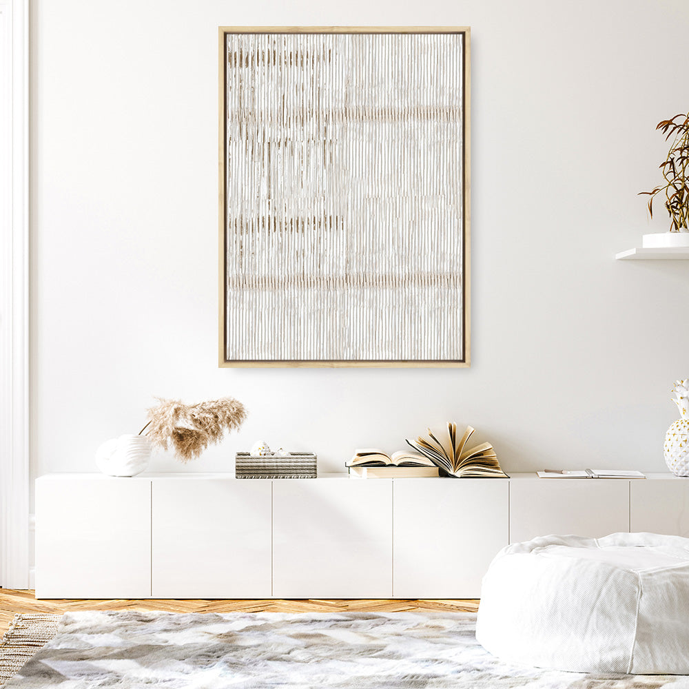 Shop Bamboo Passing I Canvas Print a painted abstract themed framed canvas wall art print from The Print Emporium artwork collection - Buy Australian made fine art painting style stretched canvas prints for the home and your interior decor space, TPE-PC-RF427-CA-35X46-NF