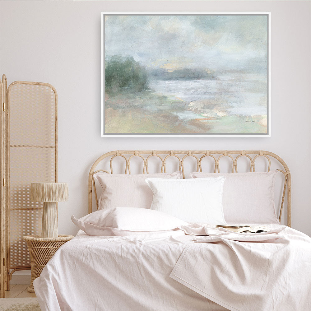 Shop Bay Fog Canvas Print a painted abstract themed framed canvas wall art print from The Print Emporium artwork collection - Buy Australian made fine art painting style stretched canvas prints for the home and your interior decor space, TPE-WA-74122-CA-35X46-NF