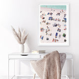 Shop Beach Bathers Art Print a coastal themed painted wall art print from The Print Emporium wall artwork collection - Buy Australian made fine art painting style poster and framed prints for the home and your interior decor room, TPE-327-AP