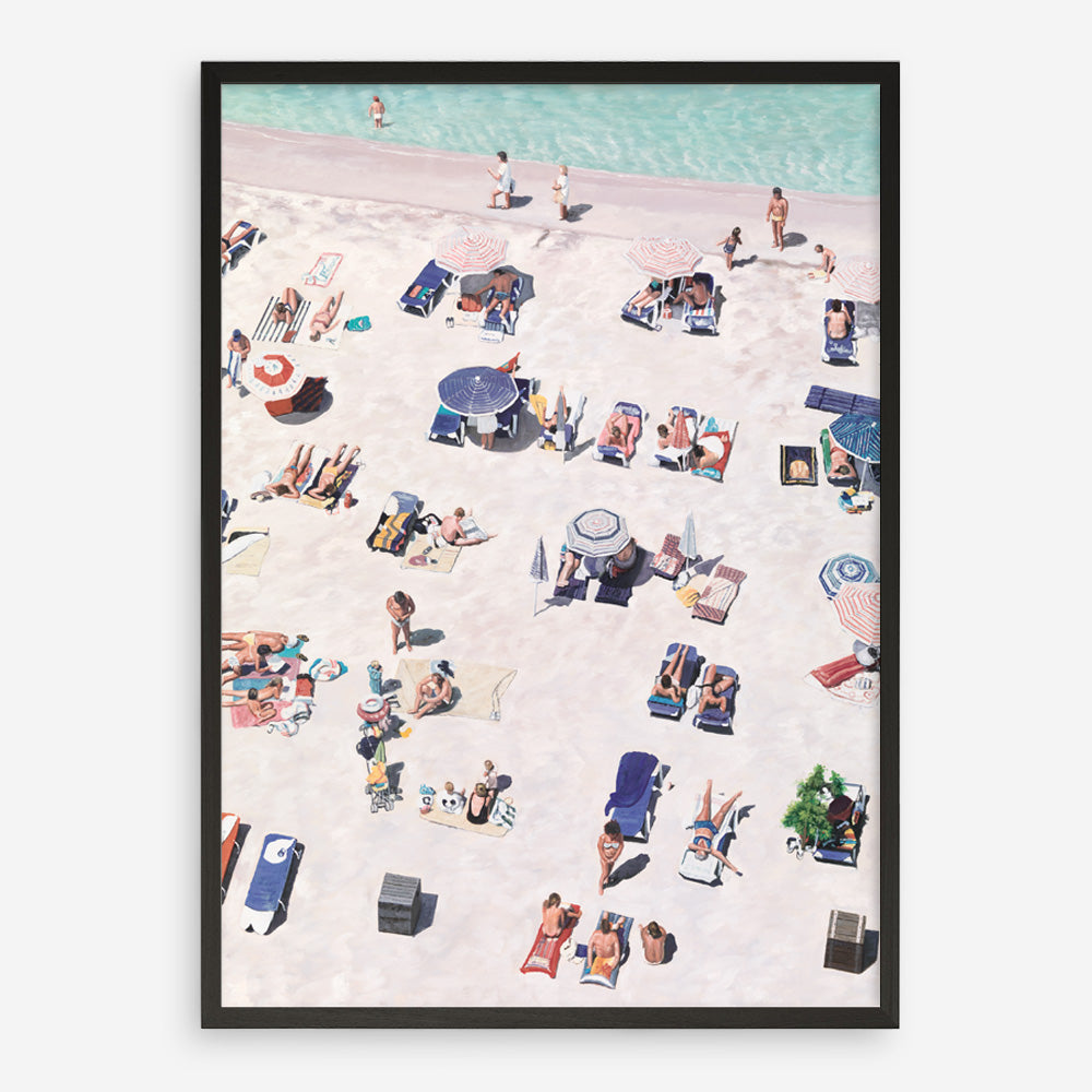 Shop Beach Bathers Art Print a coastal themed painted wall art print from The Print Emporium wall artwork collection - Buy Australian made fine art painting style poster and framed prints for the home and your interior decor room, TPE-327-AP