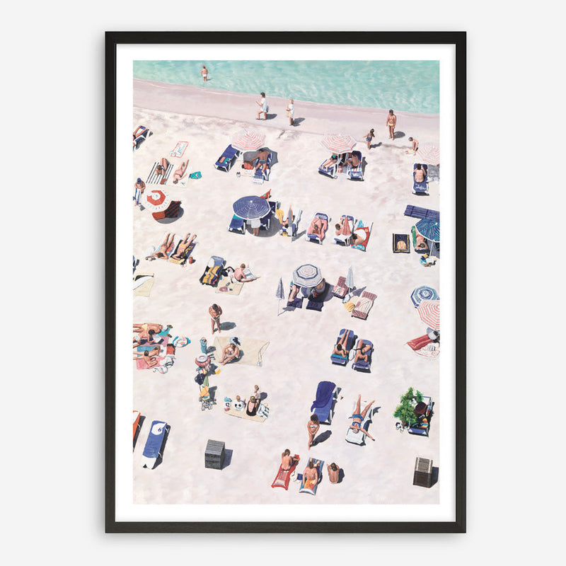 Shop Beach Bathers Art Print a coastal themed painted wall art print from The Print Emporium wall artwork collection - Buy Australian made fine art painting style poster and framed prints for the home and your interior decor room, TPE-327-AP