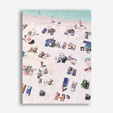 Shop Beach Bathers Canvas Print a coastal themed painted framed canvas wall art print from The Print Emporium artwork collection - Buy Australian made fine art painting style stretched canvas prints for the home and your interior decor space, TPE-327-CA-35X46-NF
