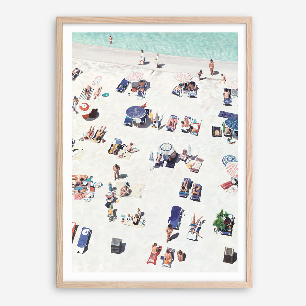 Shop Beach Bathers II Art Print a coastal themed painted wall art print from The Print Emporium wall artwork collection - Buy Australian made fine art painting style poster and framed prints for the home and your interior decor room, TPE-648-AP