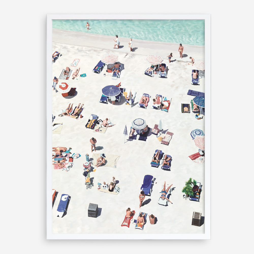 Shop Beach Bathers II Art Print a coastal themed painted wall art print from The Print Emporium wall artwork collection - Buy Australian made fine art painting style poster and framed prints for the home and your interior decor room, TPE-648-AP