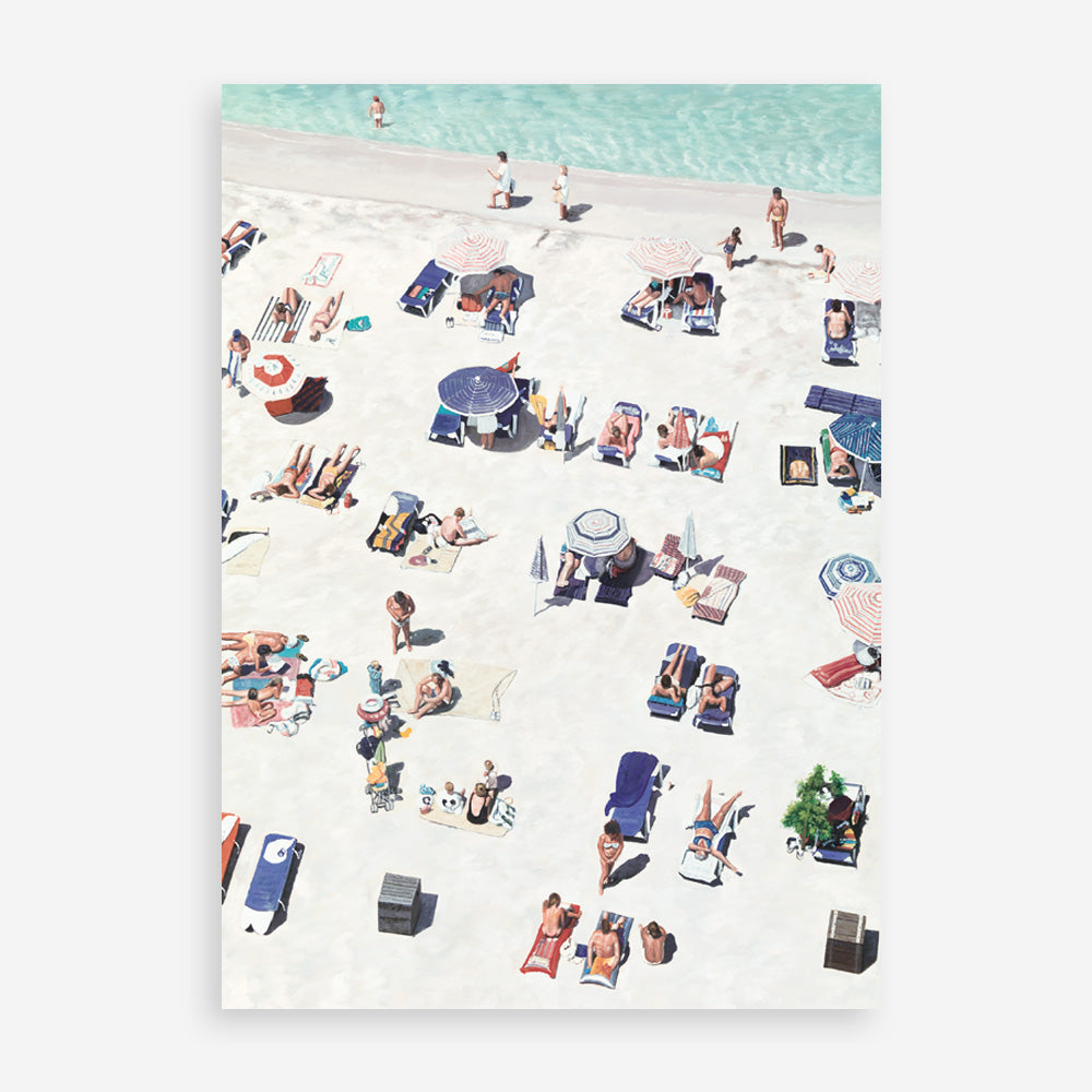 Shop Beach Bathers II Art Print a coastal themed painted wall art print from The Print Emporium wall artwork collection - Buy Australian made fine art painting style poster and framed prints for the home and your interior decor room, TPE-648-AP