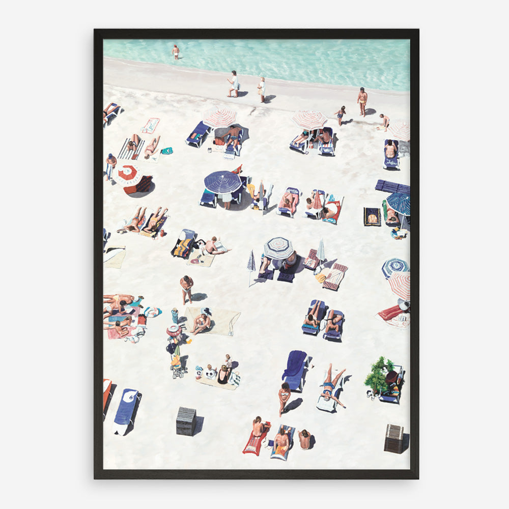 Shop Beach Bathers II Art Print a coastal themed painted wall art print from The Print Emporium wall artwork collection - Buy Australian made fine art painting style poster and framed prints for the home and your interior decor room, TPE-648-AP