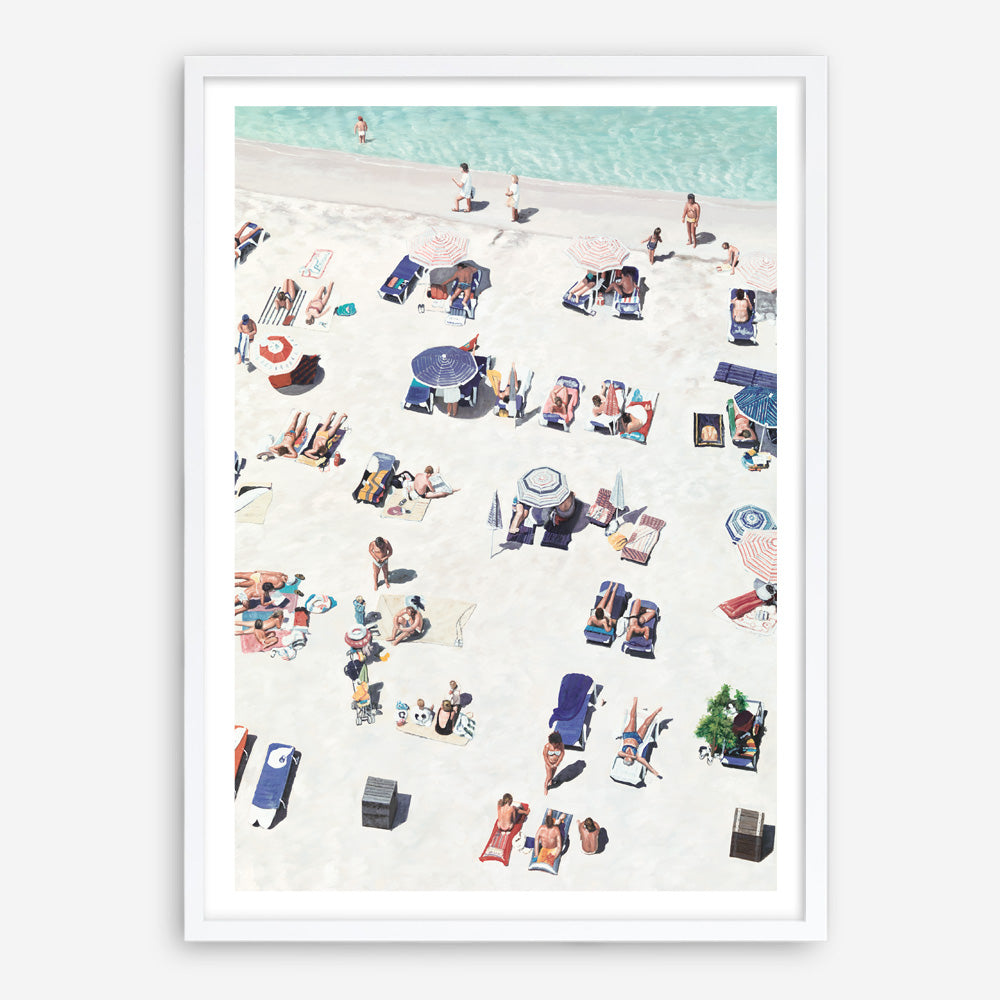 Shop Beach Bathers II Art Print a coastal themed painted wall art print from The Print Emporium wall artwork collection - Buy Australian made fine art painting style poster and framed prints for the home and your interior decor room, TPE-648-AP