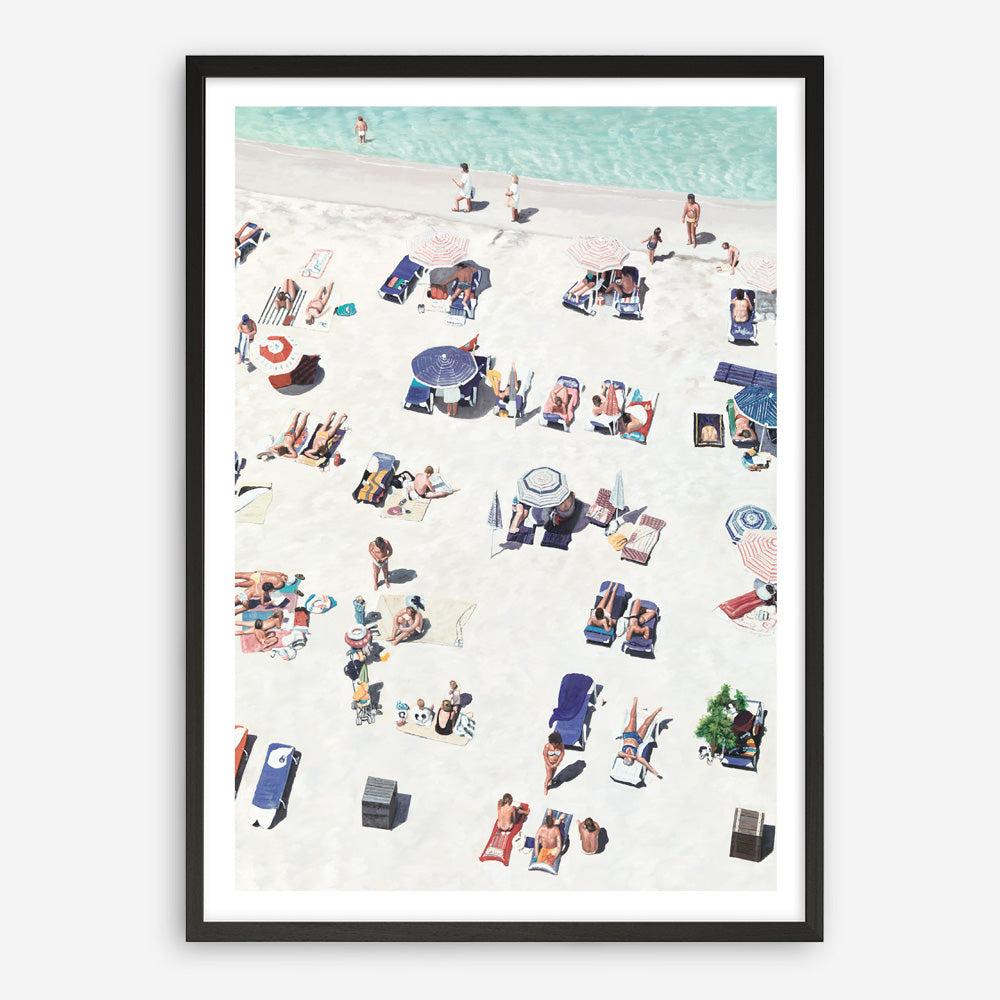 Shop Beach Bathers II Art Print a coastal themed painted wall art print from The Print Emporium wall artwork collection - Buy Australian made fine art painting style poster and framed prints for the home and your interior decor room, TPE-648-AP