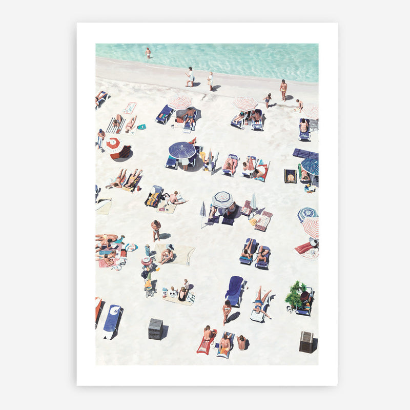 Shop Beach Bathers II Art Print a coastal themed painted wall art print from The Print Emporium wall artwork collection - Buy Australian made fine art painting style poster and framed prints for the home and your interior decor room, TPE-648-AP