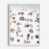 Shop Beach Bathers II Canvas Print a coastal themed painted framed canvas wall art print from The Print Emporium artwork collection - Buy Australian made fine art painting style stretched canvas prints for the home and your interior decor space, TPE-648-CA-35X46-NF