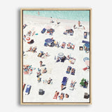 Shop Beach Bathers II Canvas Print a coastal themed painted framed canvas wall art print from The Print Emporium artwork collection - Buy Australian made fine art painting style stretched canvas prints for the home and your interior decor space, TPE-648-CA-35X46-NF