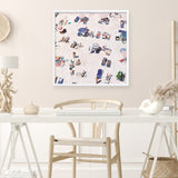 Shop Beach Bathers (Square) Art Print a coastal themed painted wall art print from The Print Emporium wall artwork collection - Buy Australian made fine art painting style poster and framed prints for the home and your interior decor room, TPE-475-AP