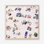 Shop Beach Bathers (Square) Art Print a coastal themed painted wall art print from The Print Emporium wall artwork collection - Buy Australian made fine art painting style poster and framed prints for the home and your interior decor room, TPE-475-AP