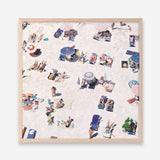 Shop Beach Bathers (Square) Art Print a coastal themed painted wall art print from The Print Emporium wall artwork collection - Buy Australian made fine art painting style poster and framed prints for the home and your interior decor room, TPE-475-AP